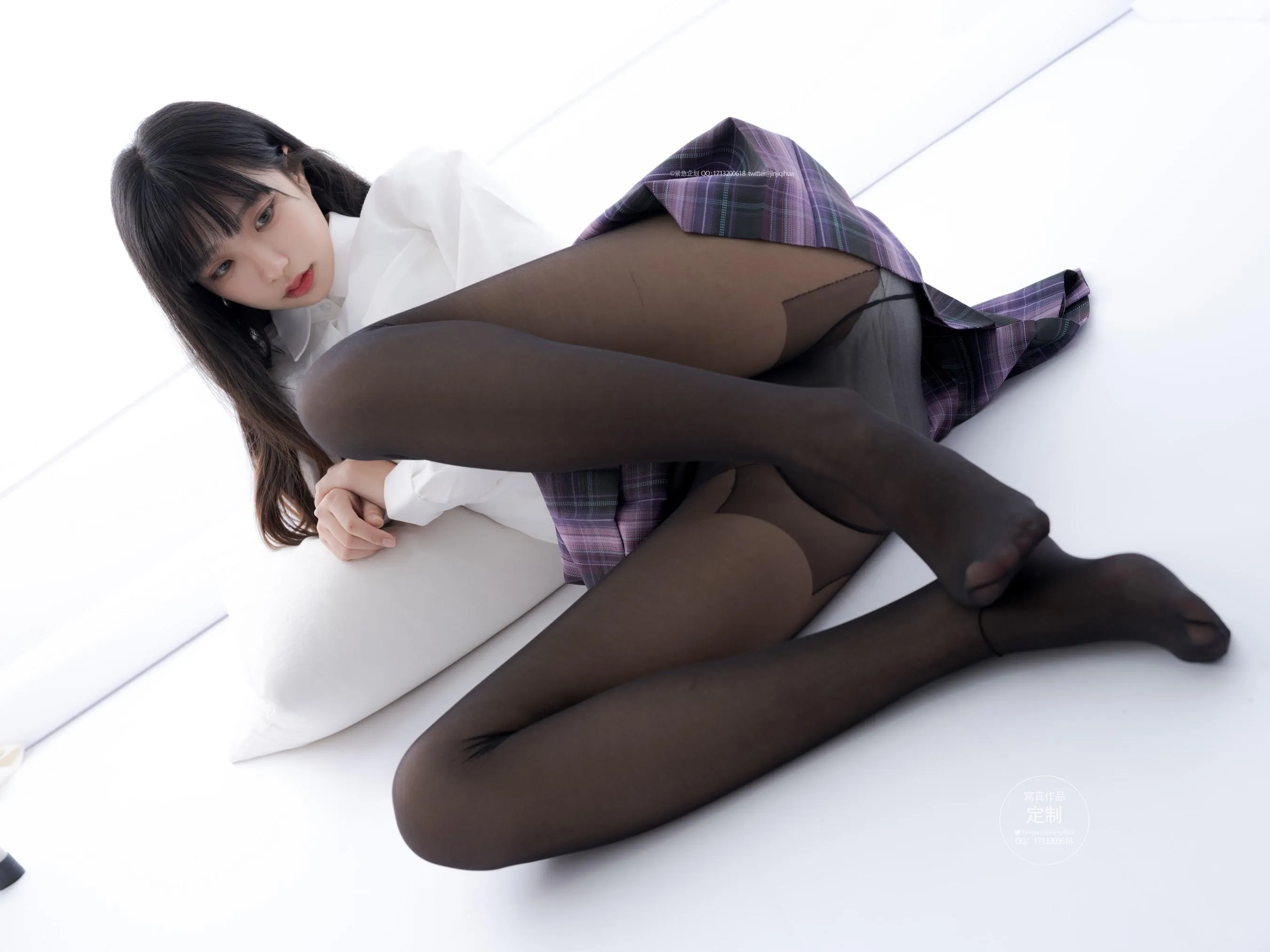 紧急企划 – NO.15 一只喵喵梓 教室里的性感黑丝 [95P]插图2